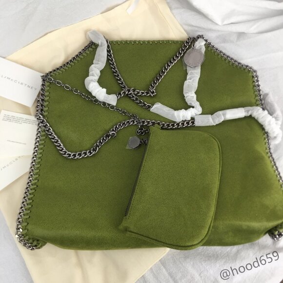 Stella Mccartney Falabella Tote Bag Kiwi Green - Picture 1 of 14
